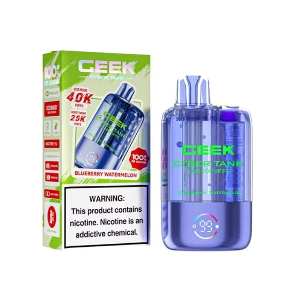 GEEK BAR CYBER TANK 40,000 PUFFS DISPOSABLE VAPE - DISPLAY OF 5