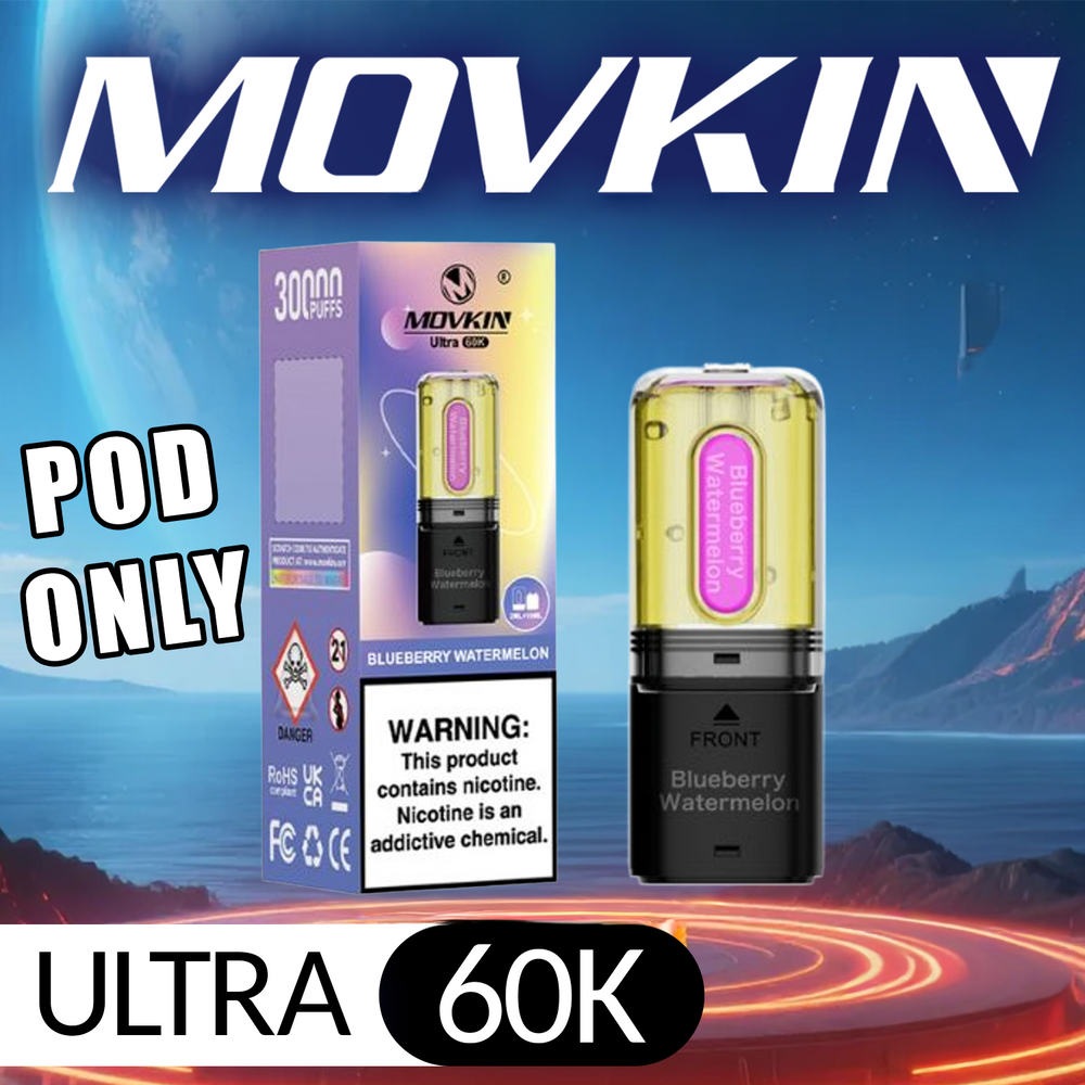 MOVKIN ULTRA 30,000 PUFFS DISPOSABLE VAPE (POD ONLY) - DISPLAY OF 5