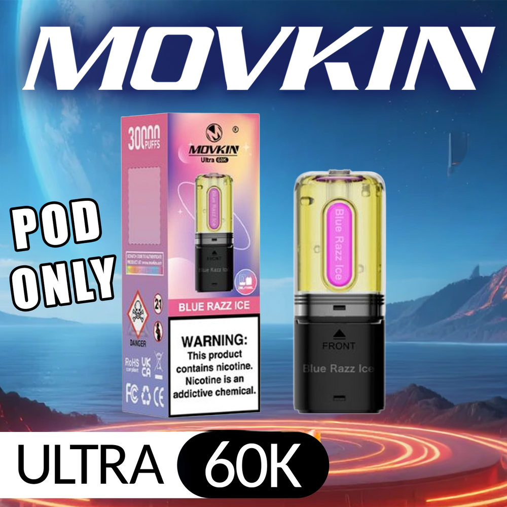 MOVKIN ULTRA 30,000 PUFFS DISPOSABLE VAPE (POD ONLY) - DISPLAY OF 5