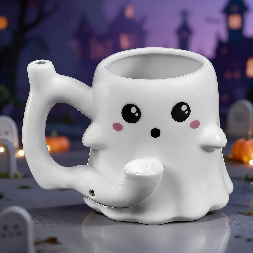 GHOST MUG - ROAST & TOAST CERAMIC HANDPIPE 5.5"