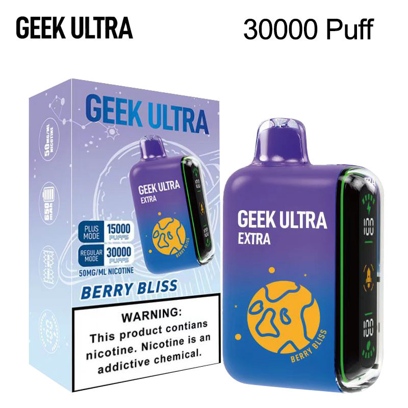 GEEK ULTRA EXTRA 30,000 PUFFS DISPOSABLE VAPE - DISPLAY OF 5