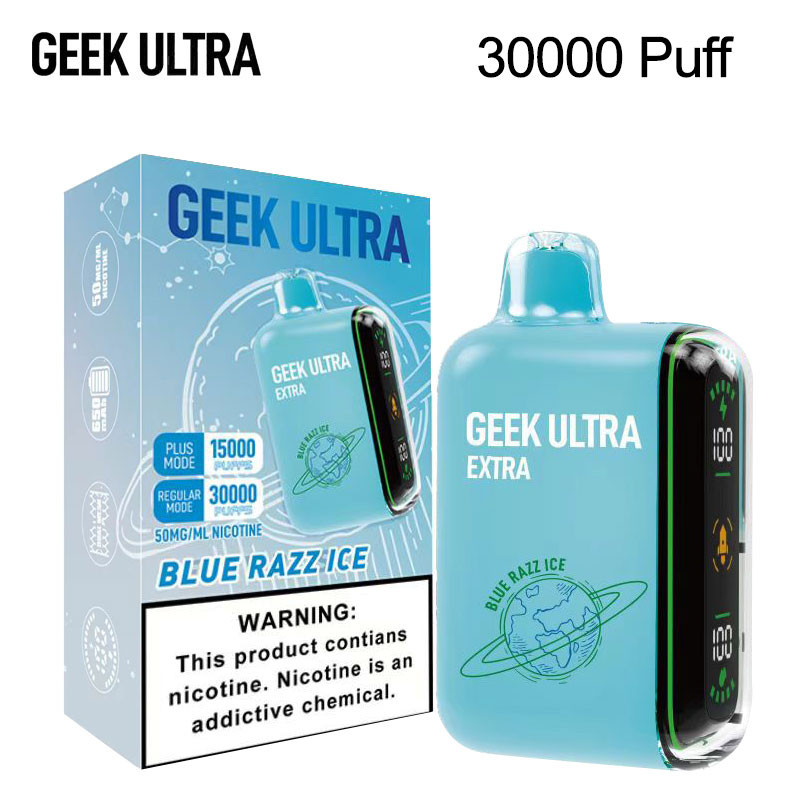 GEEK ULTRA EXTRA 30,000 PUFFS DISPOSABLE VAPE - DISPLAY OF 5