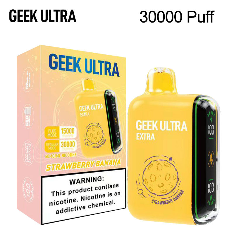 GEEK ULTRA EXTRA 30,000 PUFFS DISPOSABLE VAPE - DISPLAY OF 5