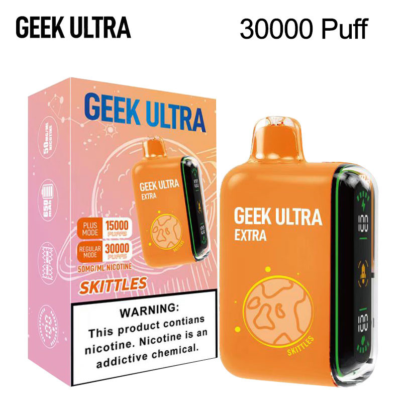 GEEK ULTRA EXTRA 30,000 PUFFS DISPOSABLE VAPE - DISPLAY OF 5