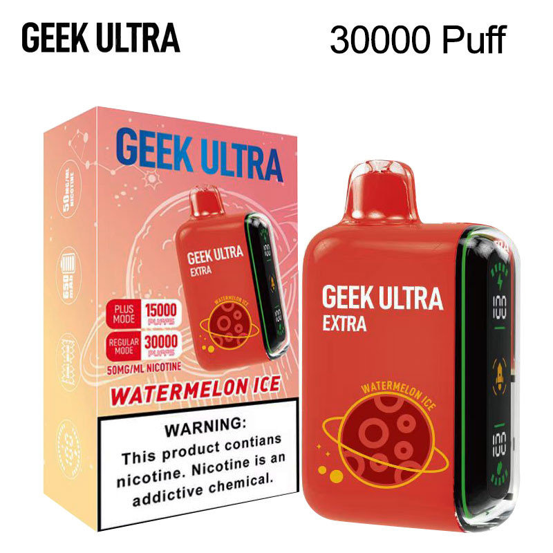 GEEK ULTRA EXTRA 30,000 PUFFS DISPOSABLE VAPE - DISPLAY OF 5