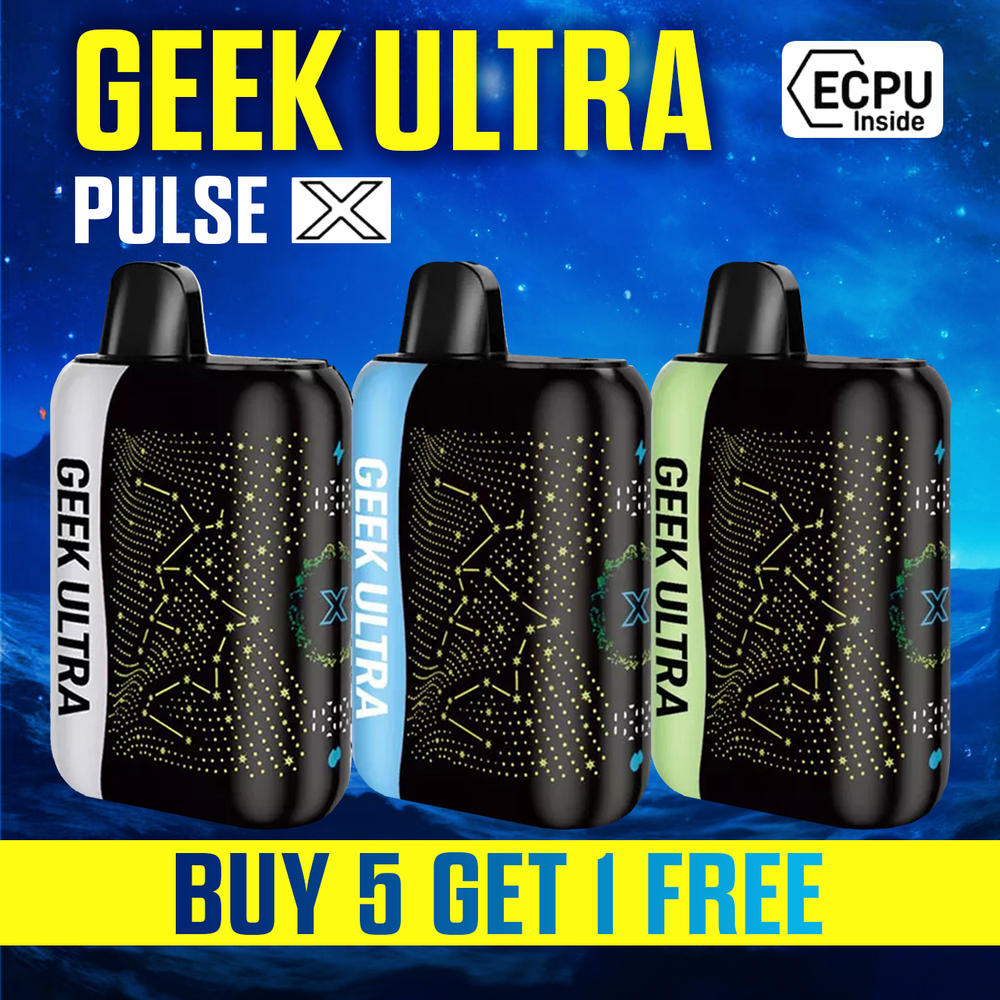 GEEK ULTRA PULSE X 40,000 PUFFS DISPOSABLE VAPE - DISPLAY OF 5 PROMO