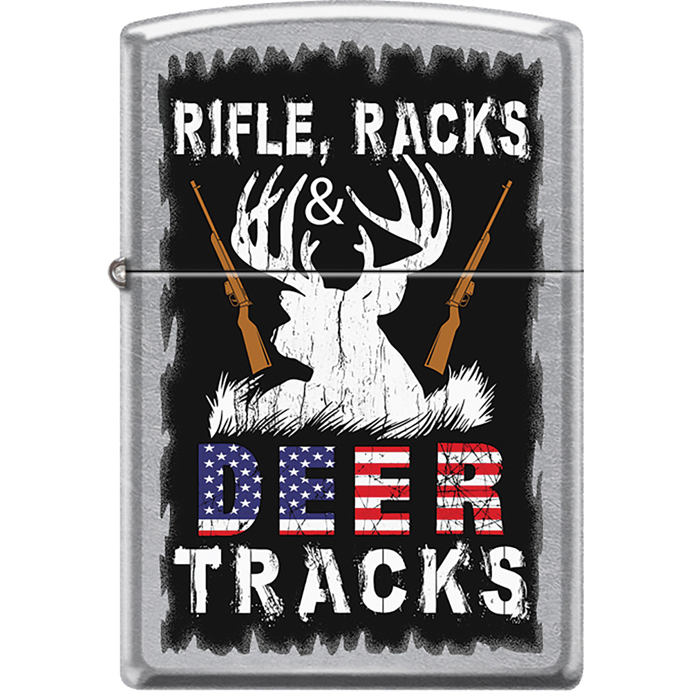 ZIPPO RIFLE RACKS DEER TRACKS LIGHTER