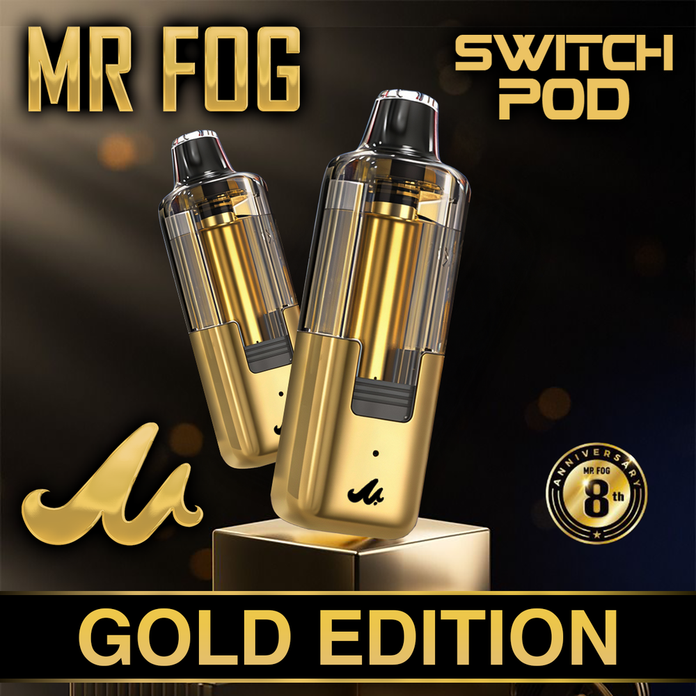 MR FOG SWITCH GOLD EDITION 45,000 PUFFS (ONLY POD) DISPOSABLE VAPE - DISPLAY OF 5