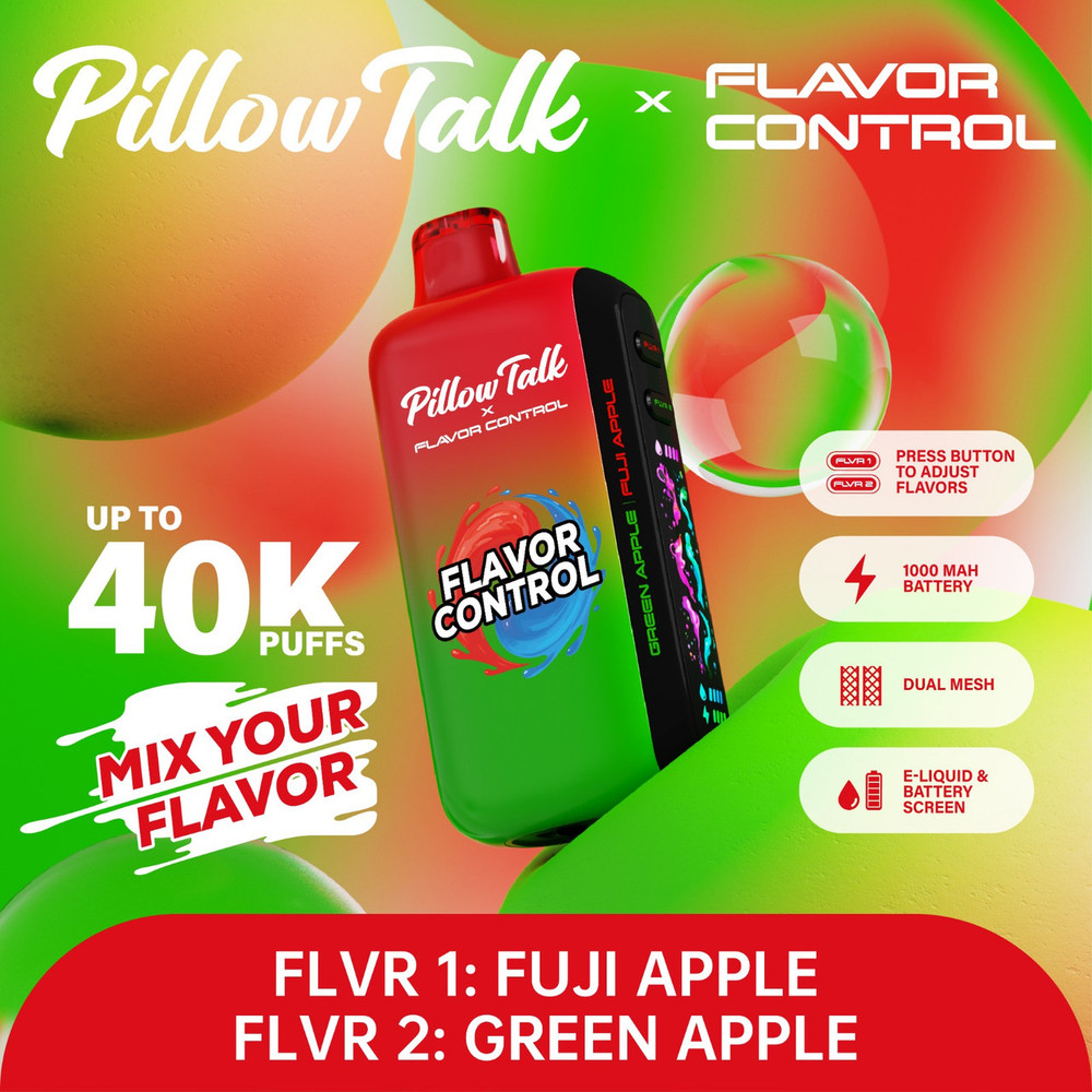 PILLOW TALK (FLAVOR CONTROL) 40,000 PUFFS DISPOSABLE VAPE - DISPLAY OF 5