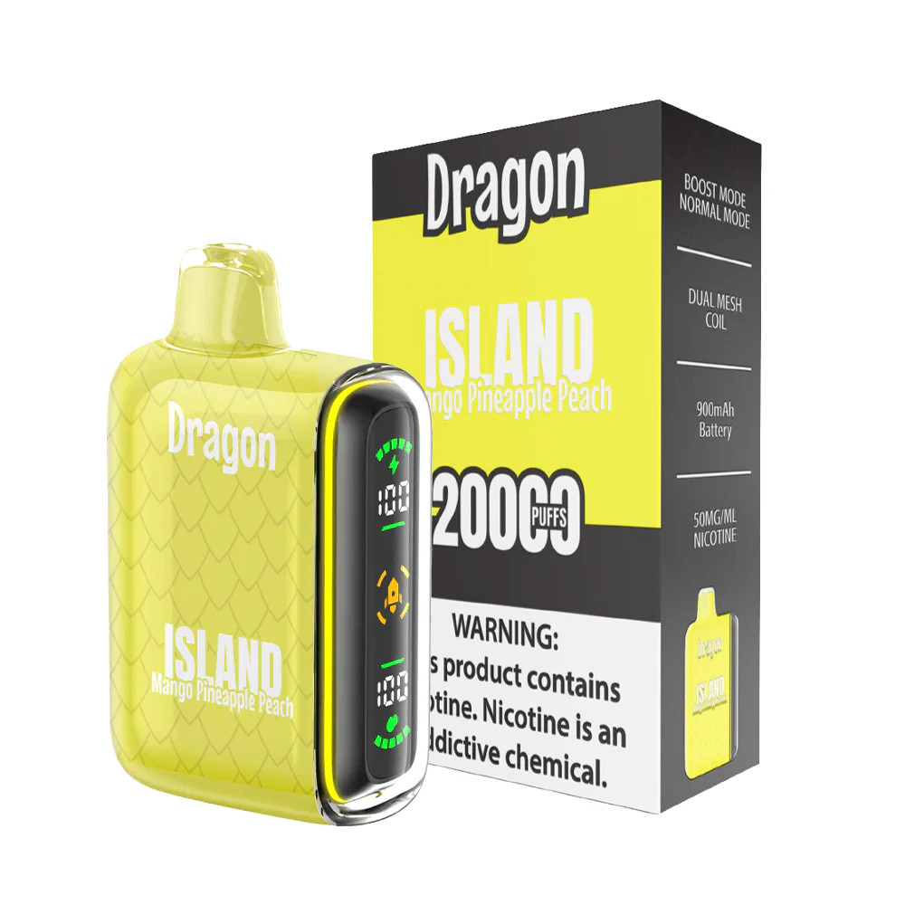DRAGON 20,000 PUFFS DISPOSABLE VAPE - DISPLAY OF 5