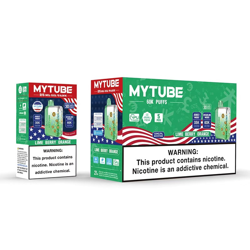 MYTUBE PLUS 60,000 PUFFS DISPOSABLE VAPE - DISPLAY OF 5