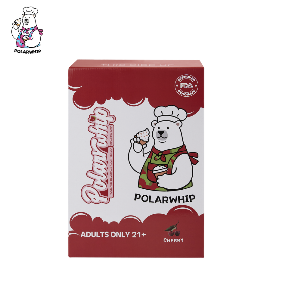 POLARWHIP 0.95L 640G CREAM CHARGERS - DISPLAY OF 6