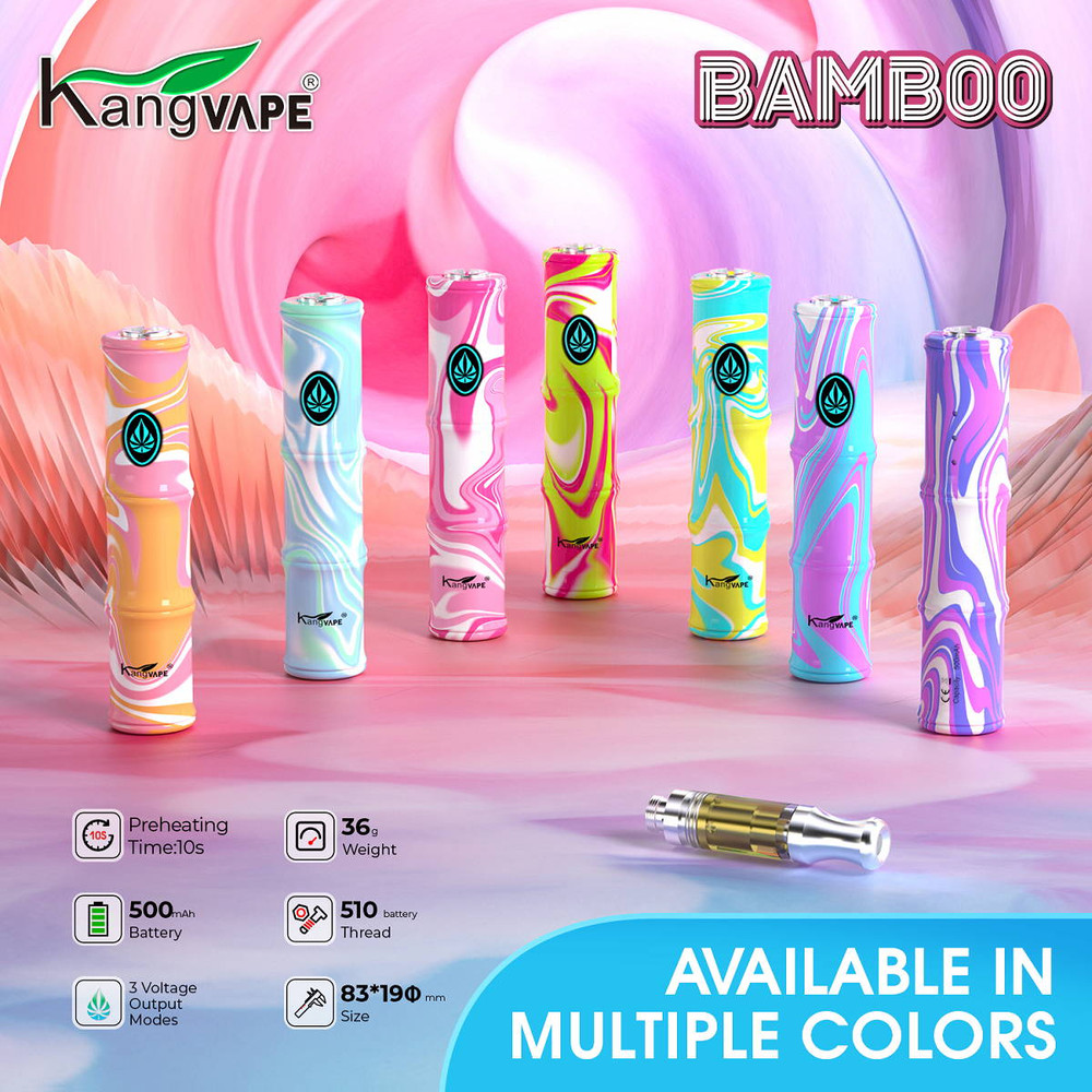 KANGVAPE 500mAh BAMBOO BATTERY - DISPLAY OF 10