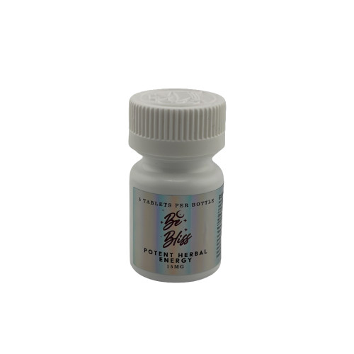 BE BLISS 15MG POTENT HERBAL ENERGY TABLETS - JAR OF 5