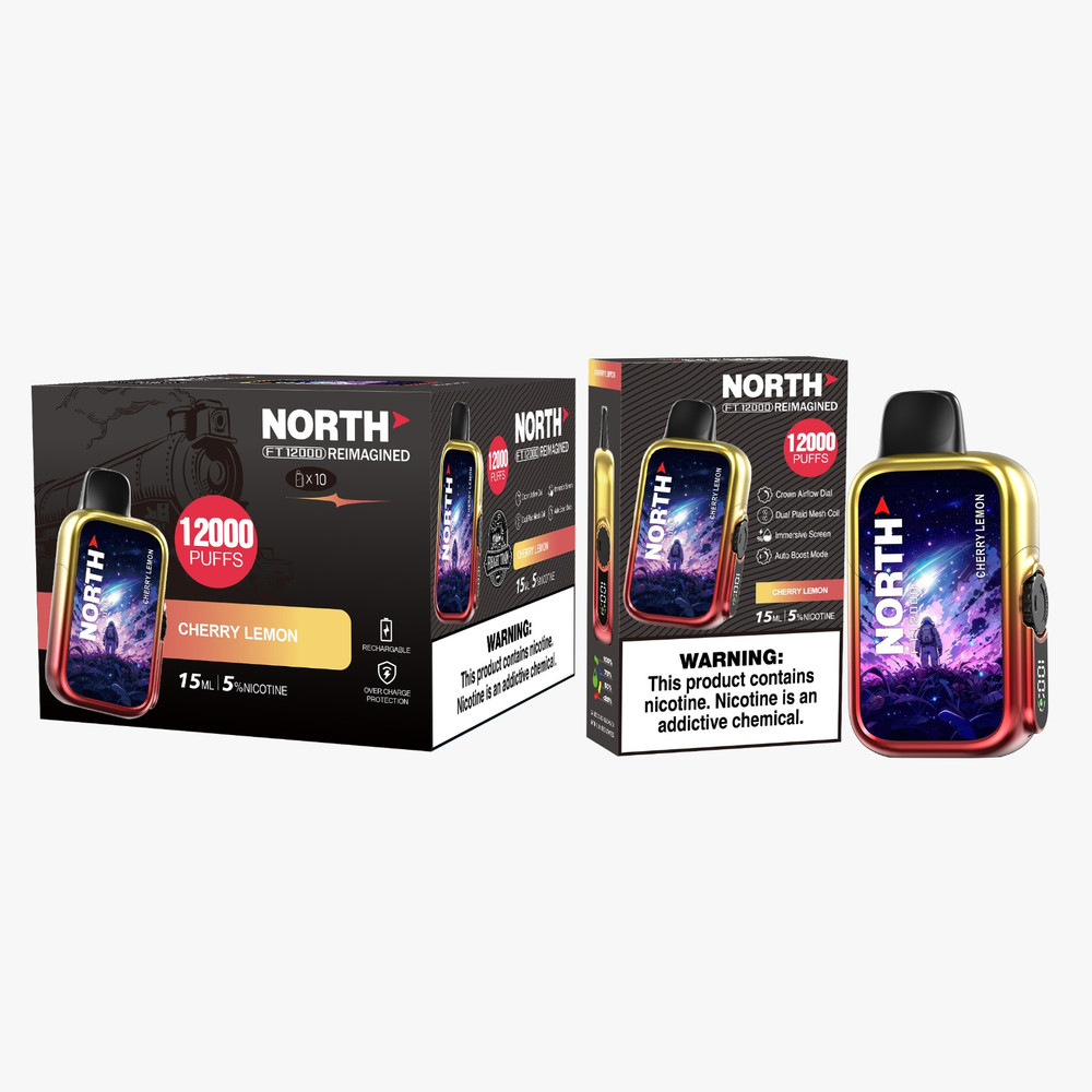 NORTH FT12000 REIMAGINED 12,000 PUFFS DISPOSABLE VAPE - DISPLAY OF 10