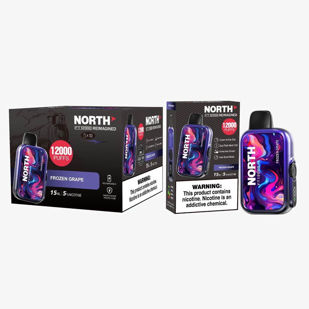 NORTH FT12000 REIMAGINED 12,000 PUFFS DISPOSABLE VAPE - DISPLAY OF 10