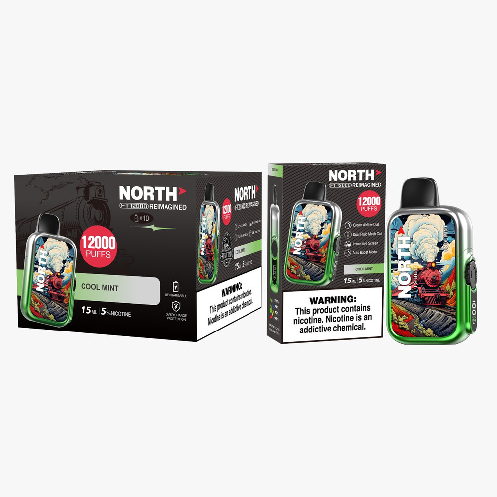 NORTH FT12000 REIMAGINED 12,000 PUFFS DISPOSABLE VAPE - DISPLAY OF 10