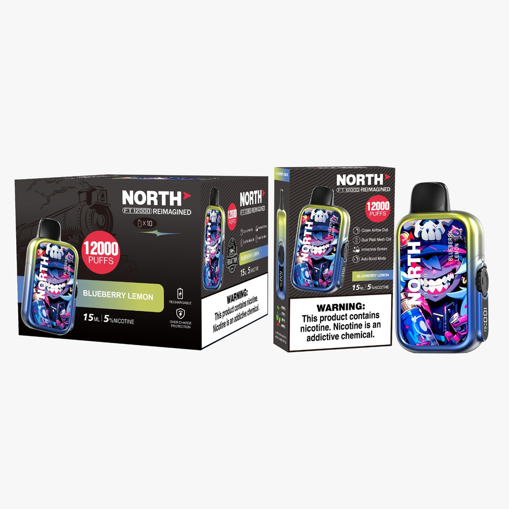 NORTH FT12000 REIMAGINED 12,000 PUFFS DISPOSABLE VAPE - DISPLAY OF 10