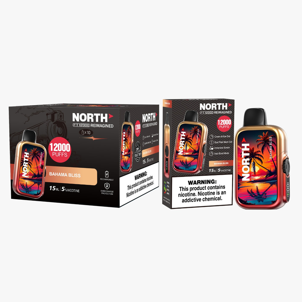 NORTH FT12000 REIMAGINED 12,000 PUFFS DISPOSABLE VAPE - DISPLAY OF 10