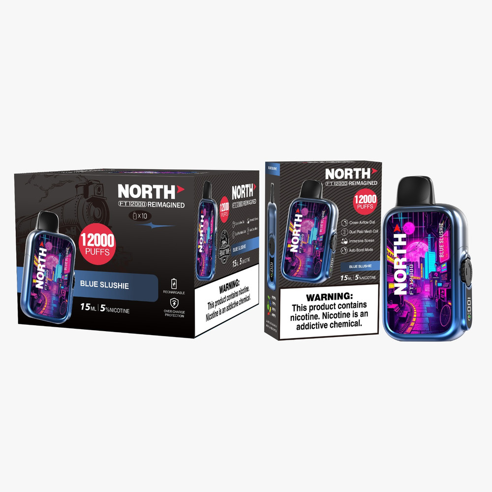 NORTH FT12000 REIMAGINED 12,000 PUFFS DISPOSABLE VAPE - DISPLAY OF 10