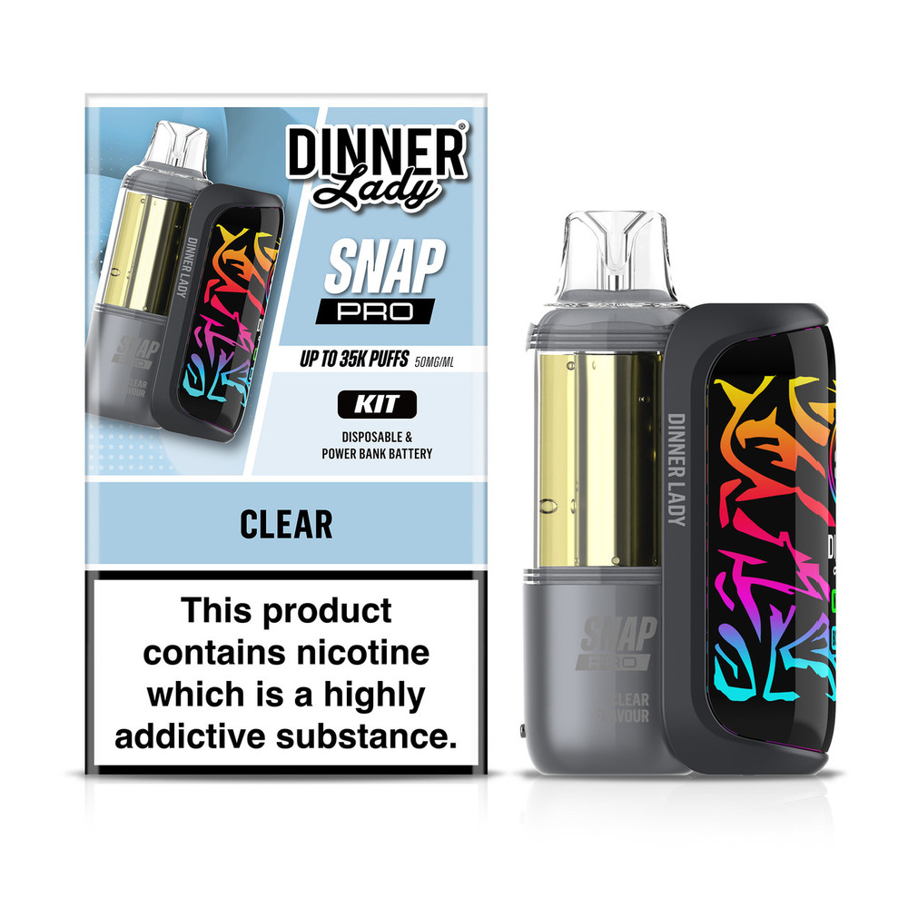 DINNER LADY SNAP PRO 35,000 PUFFS DISPOSABLE (FULL KIT) - DISPLAY OF 5