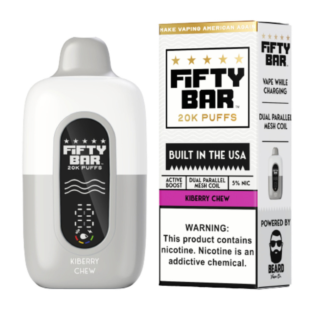 FIFTY BAR V2 20,000 PUFFS DISPOSABLE VAPE - DISPLAY OF 5