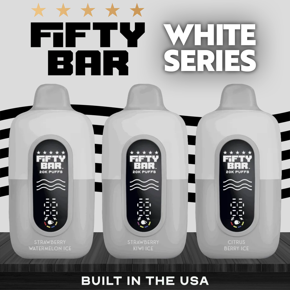 FIFTY BAR V2 20,000 PUFFS DISPOSABLE VAPE - DISPLAY OF 5