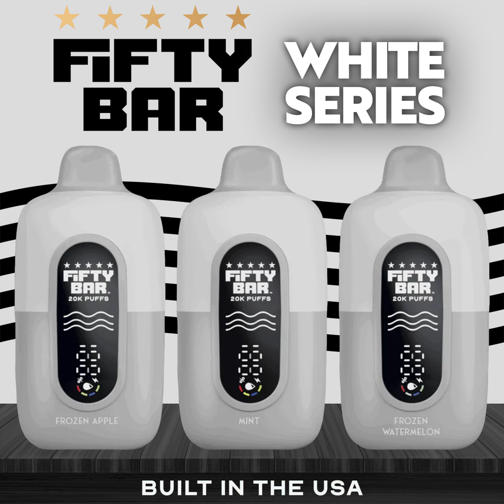 FIFTY BAR V2 20,000 PUFFS DISPOSABLE VAPE - DISPLAY OF 5