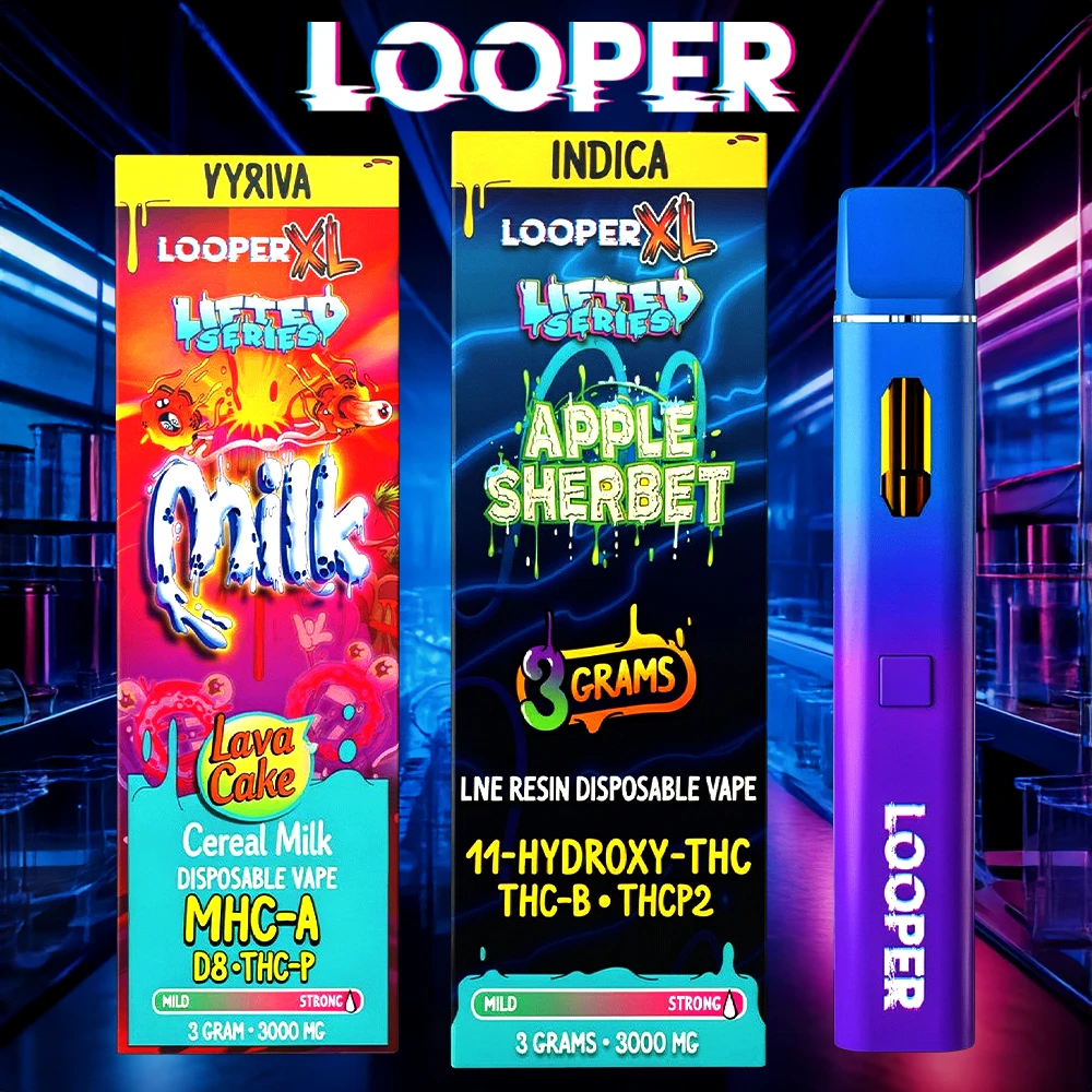 LOOPER LIFTED SERIES 3GM LIVE RESIN DISPOSABLES - 5CT/ BOX