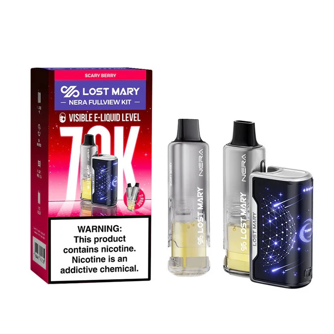 LOST MARY NERA FULLVIEW 70,000 PUFFS DISPOSABLE VAPE (FULL KIT) - COUNTER DISPLAY OF 20