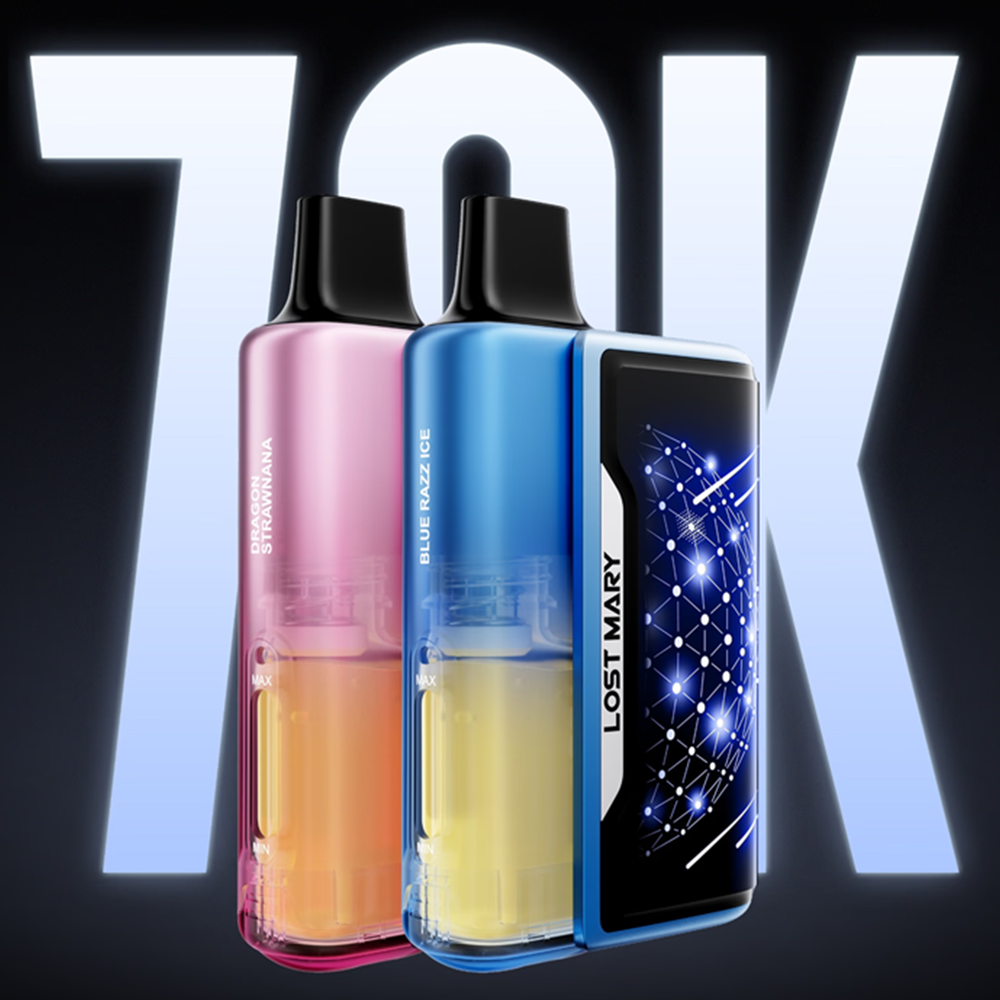 LOST MARY NERA FULLVIEW 70,000 PUFFS DISPOSABLE VAPE (FULL KIT) - COUNTER DISPLAY OF 20