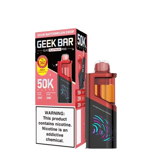 GEEK BAR CLIO PLATINUM 50,000 PUFFS DISPOSABLE VAPE (FULL KIT) - DISPLAY OF 5