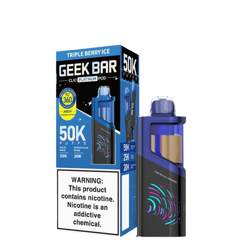 GEEK BAR CLIO PLATINUM 50,000 PUFFS DISPOSABLE VAPE (FULL KIT) - DISPLAY OF 5