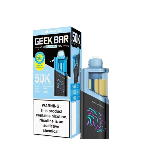 GEEK BAR CLIO PLATINUM 50,000 PUFFS DISPOSABLE VAPE (FULL KIT) - DISPLAY OF 5