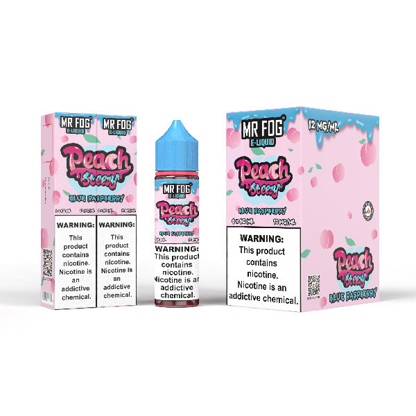 MR FOG E-LIQUID PEACH STEEZY SERIES 60ML - DISPLAY OF 6
