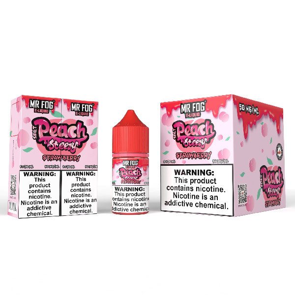MR FOG E-LIQUID PEACH STEEZY SERIES 30ML - DISPLAY OF 6