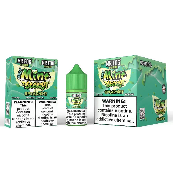 MR FOG E-LIQUID MINT STEEZY SERIES 30ML - DISPLAY OF 6