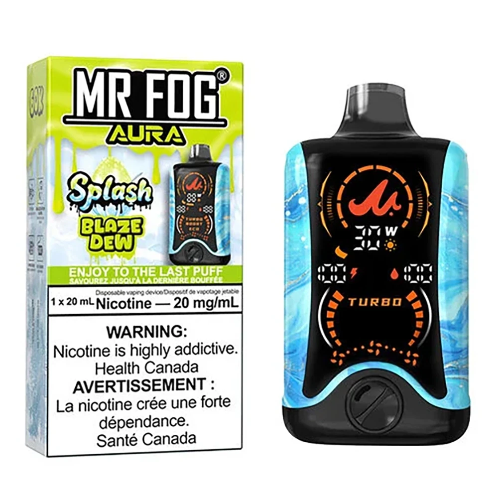 MR FOG AURA SPLASH 60,000 PUFFS DISPOSABLE VAPE - DISPLAY OF 5