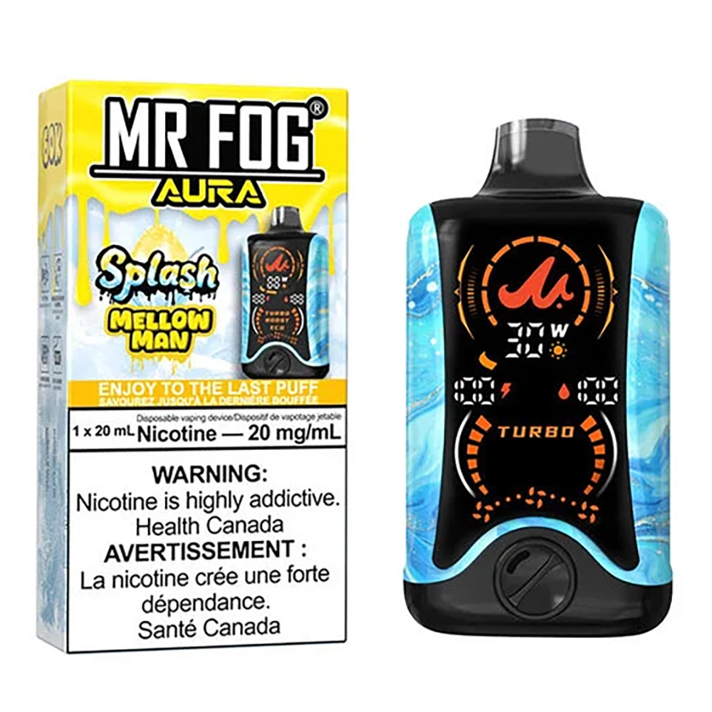 MR FOG AURA SPLASH 60,000 PUFFS DISPOSABLE VAPE - DISPLAY OF 5