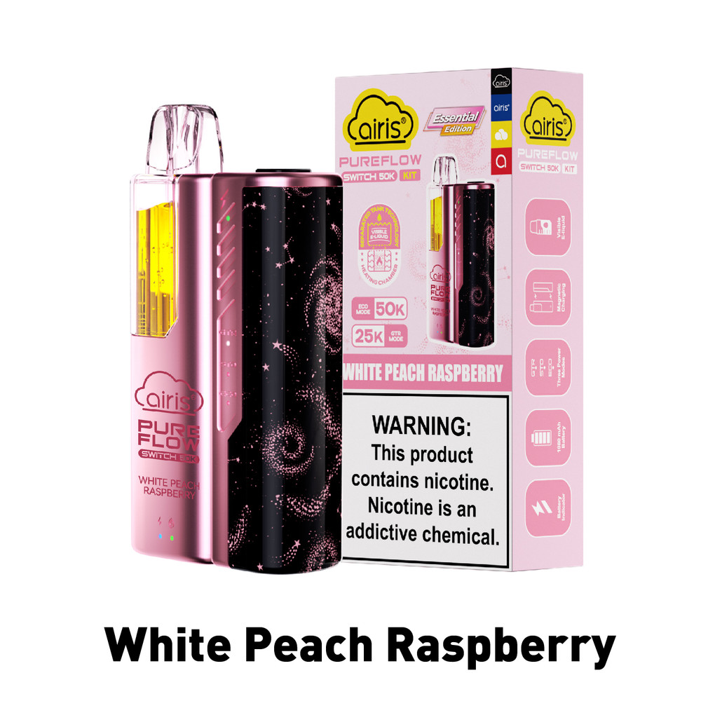 AIRIS PURE FLOW SWITCH 50,000 PUFFS DISPOSABLE VAPE - DISPLAY OF 5