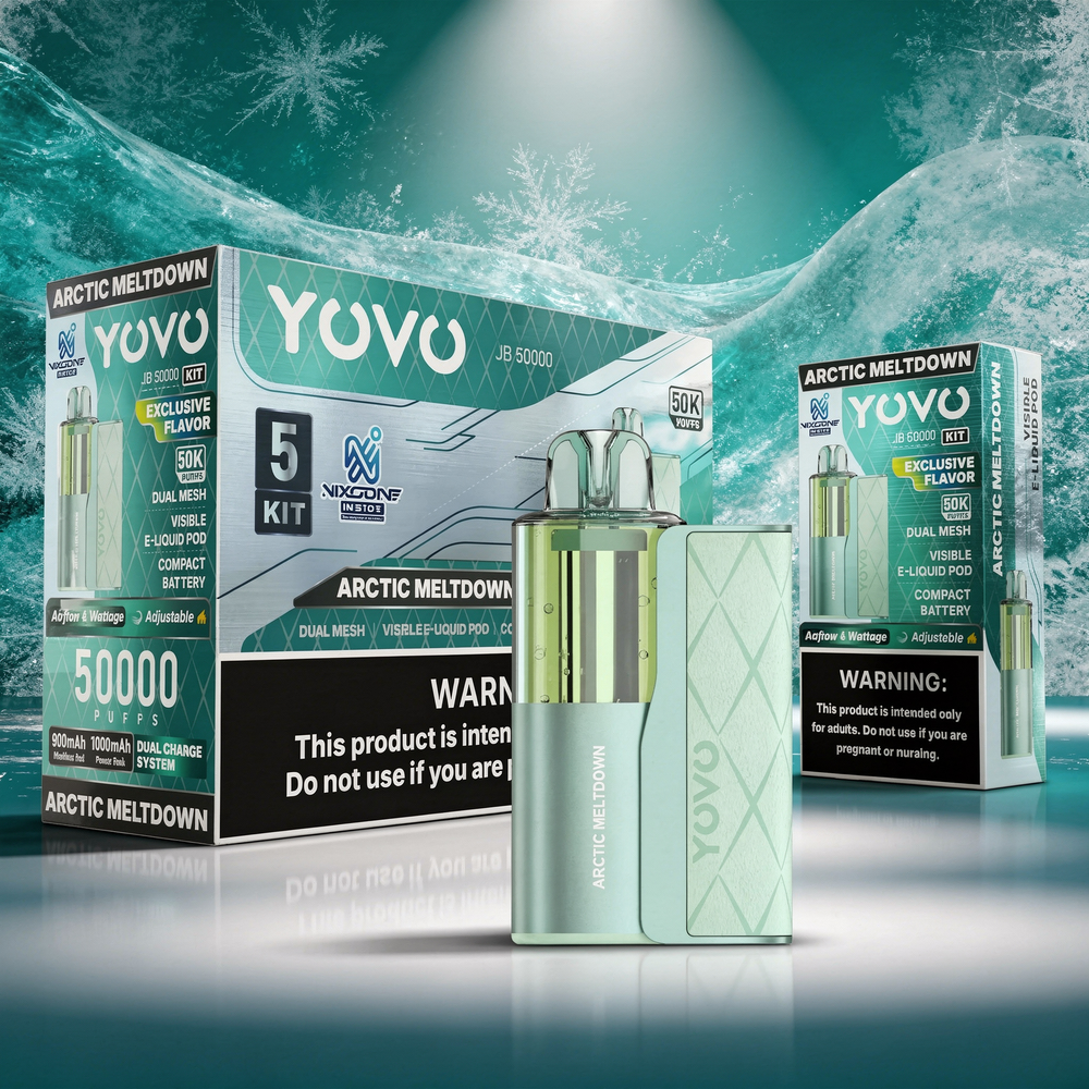 YOVO JB 50,000 PUFFS DISPOSABLE VAPE (FULL KIT) - DISPLAY OF 5