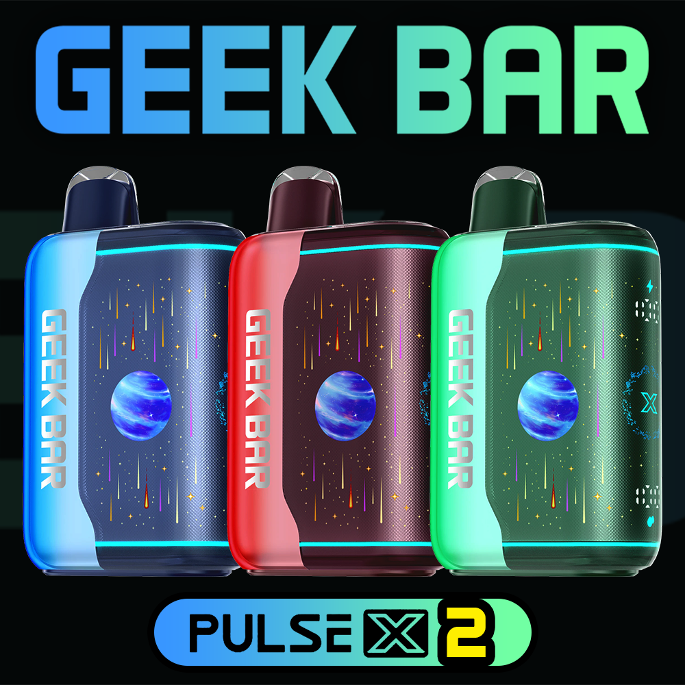 GEEK BAR PULSE X2 NEW EDITION 50,000 PUFFS DISPOSABLE VAPE - DISPLAY OF 5