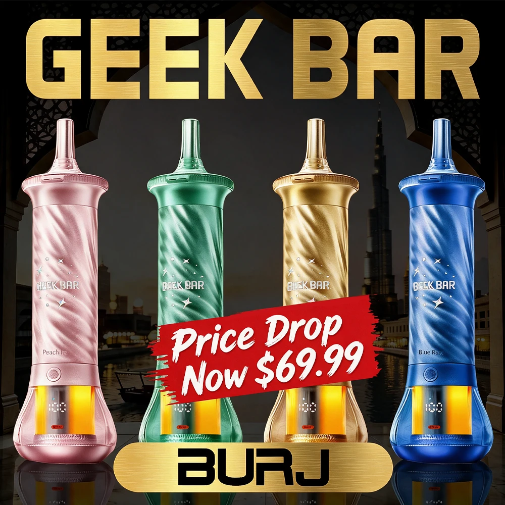 GEEK BAR BURJ 80,000 PUFFS DISPOSABLE VAPE - DISPLAY OF 5
