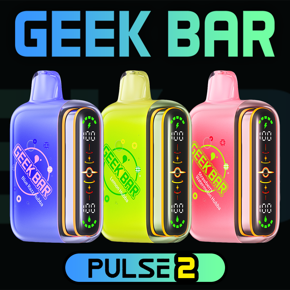 GEEK BAR PULSE 2 NEW EDITION 25,000 PUFFS DISPOSABLE VAPE - DISPLAY OF 5