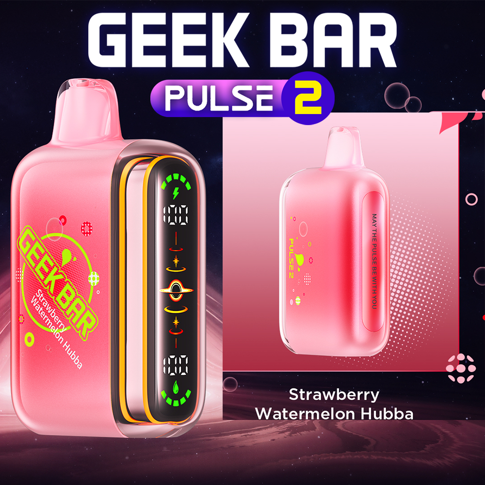GEEK BAR PULSE 2 NEW EDITION 25,000 PUFFS DISPOSABLE VAPE - DISPLAY OF 5