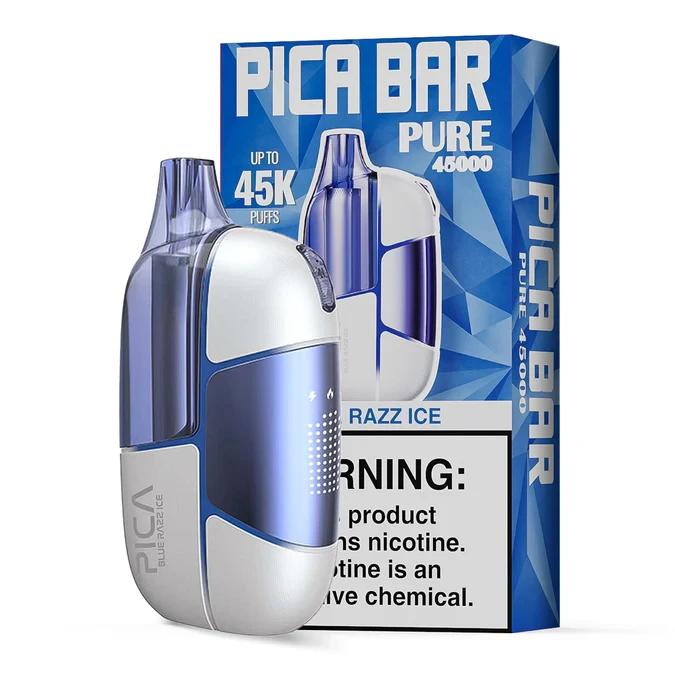 PICA BAR PURE (US EDITION) 45,000 PUFFS DISPOSABLE VAPE - DISPLAY OF 5
