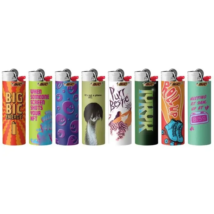 BIC ROTATING TRENDS LIGHTER - DISPLAY OF 50