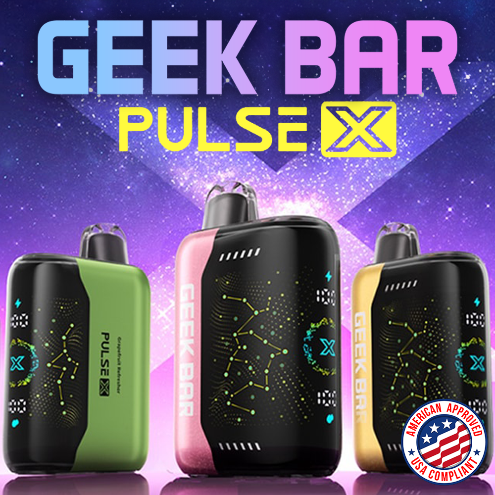 GEEK BAR PULSE X EDITION (MADE IN INDONESIA) 25,000 PUFFS DISPOSABLE VAPE - DISPLAY OF 5