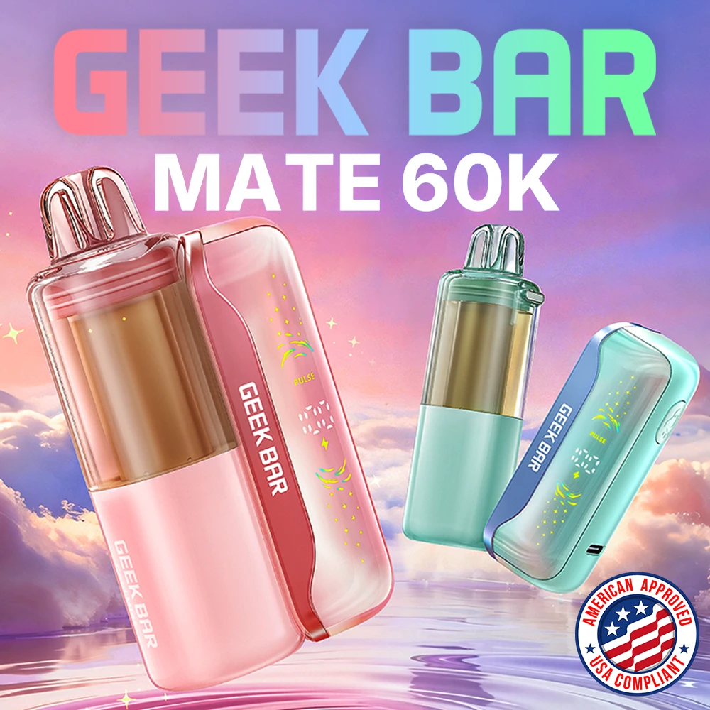 GEEK BAR MATE (MADE IN INDONESIA) 60,000 PUFFS DISPOSABLE VAPE (POD ONLY) - DISPLAY OF 5