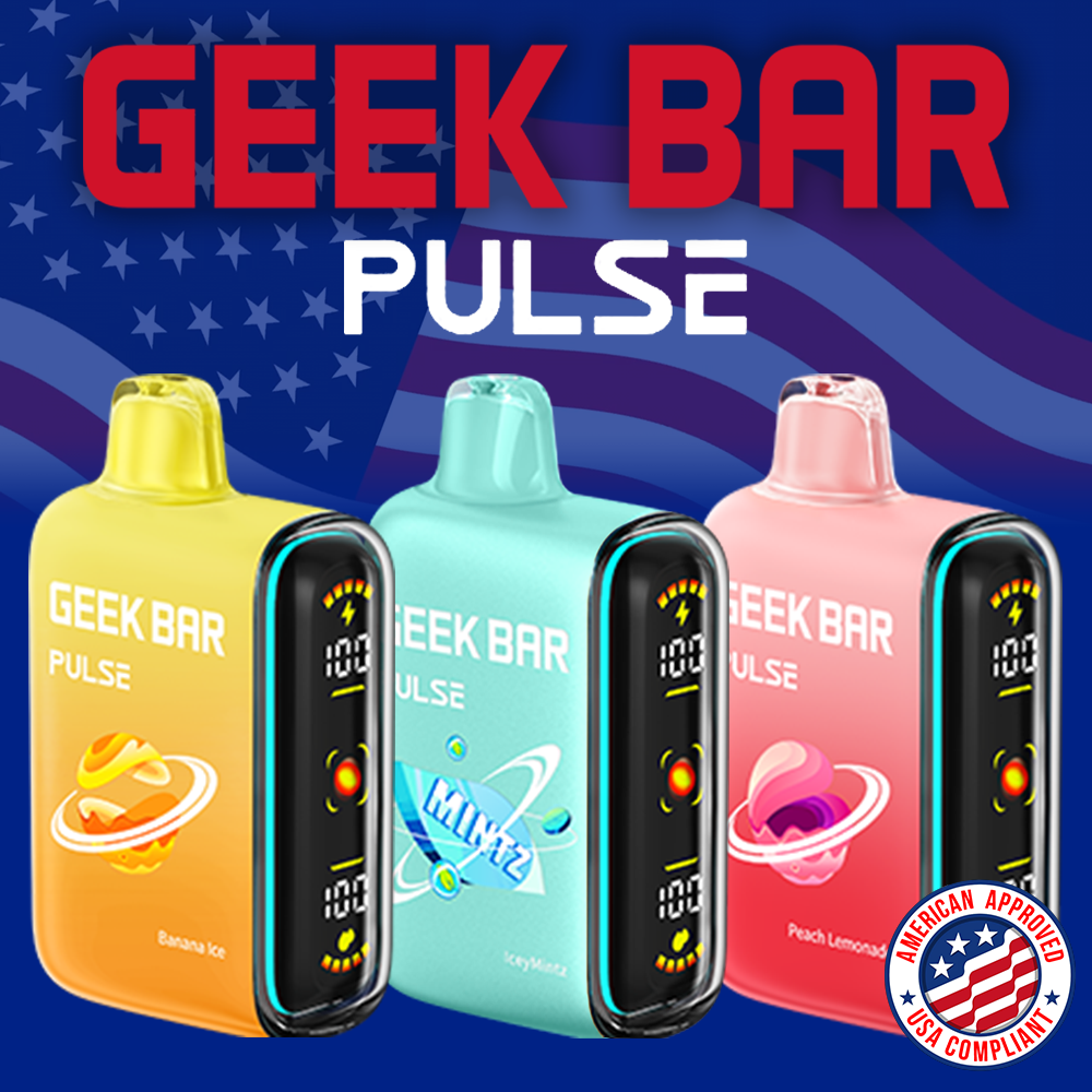 GEEK BAR PULSE 5% NIC 15000 PUFFS RECHARGEABLE DISPOSABLE VAPE